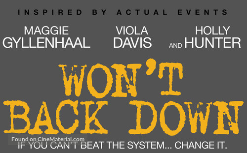 Won&#039;t Back Down - Logo