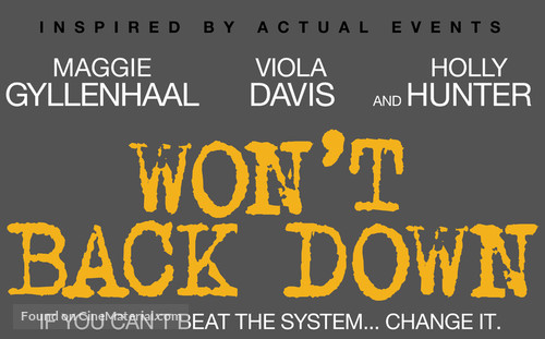 Won&#039;t Back Down - Logo