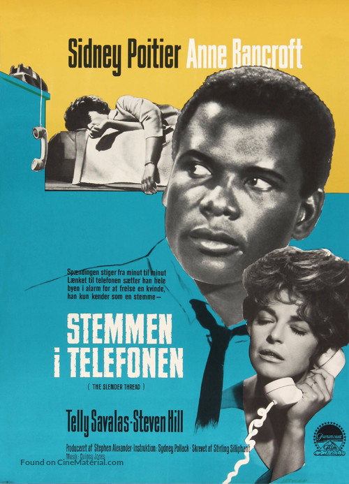 The Slender Thread - Danish Movie Poster