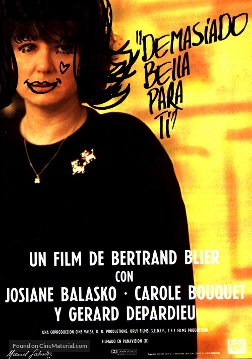 Trop belle pour toi - Spanish Movie Poster