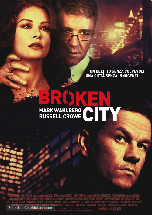 Broken City - Italian Movie Poster