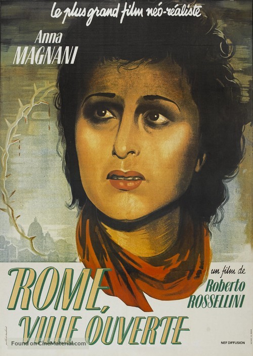 Roma, citt&agrave; aperta - French Re-release movie poster