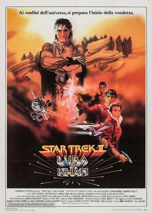 Star Trek: The Wrath Of Khan - Italian Movie Poster