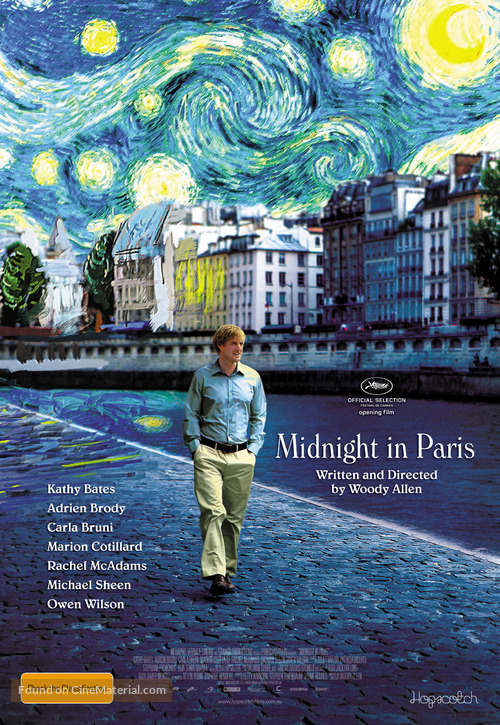 Midnight in Paris - Australian Movie Poster