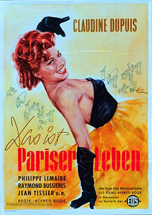 C&#039;est la vie parisienne - German Movie Poster