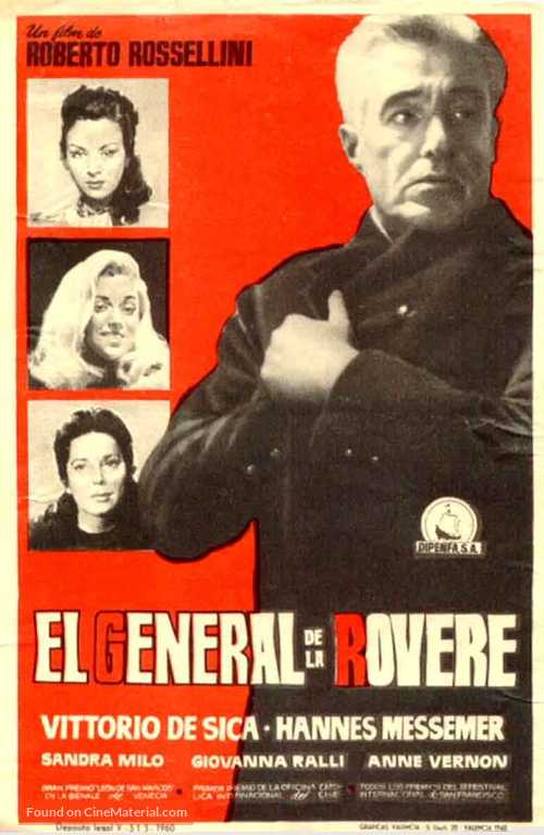 Il generale della Rovere - Spanish Movie Poster