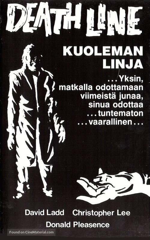 Death Line - Finnish VHS movie cover