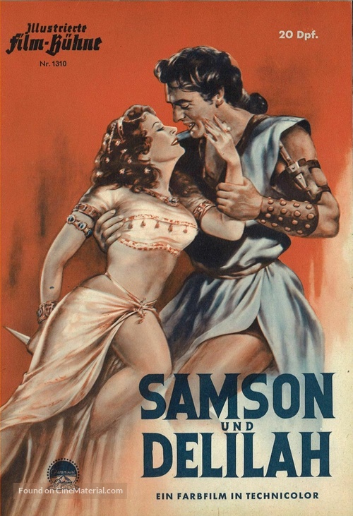 Samson and Delilah - German poster