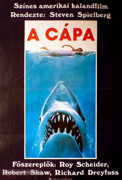 Jaws - Hungarian Movie Poster