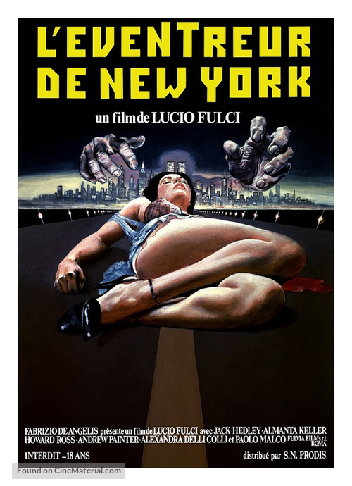 Lo squartatore di New York - French Movie Poster