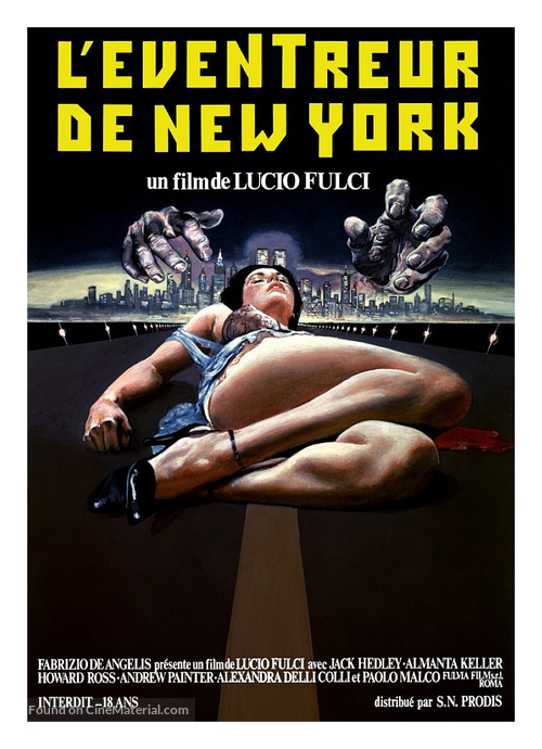 Lo squartatore di New York - French Movie Poster