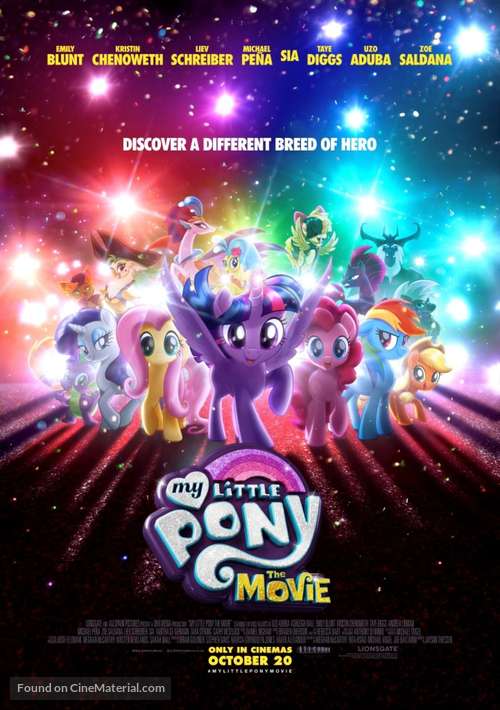 My Little Pony : The Movie - British Movie Poster
