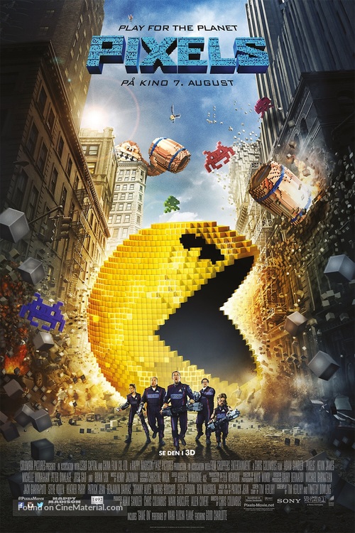 Pixels - Norwegian Movie Poster