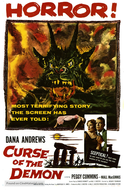 Night of the Demon - British Movie Poster