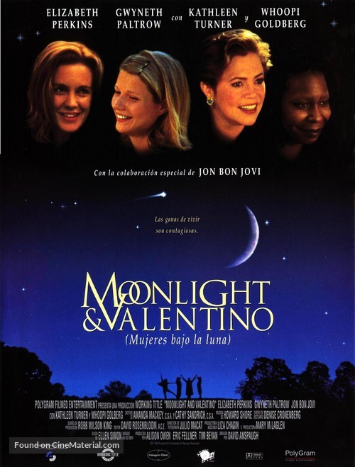 Moonlight and Valentino - Spanish Movie Poster