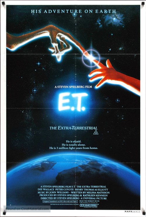 E.T. The Extra-Terrestrial - Australian Movie Poster