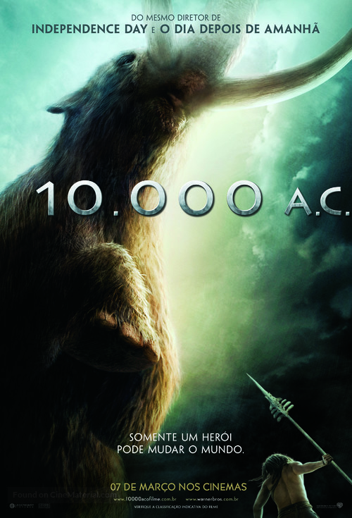 10,000 BC - Brazilian Movie Poster