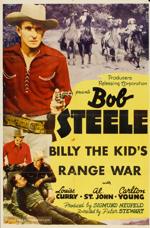 Billy the Kid&#039;s Range War - Re-release movie poster