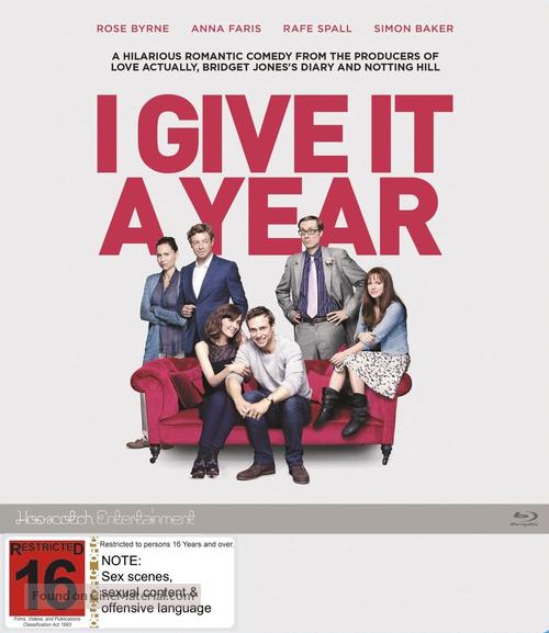 I Give It a Year - New Zealand Blu-Ray movie cover