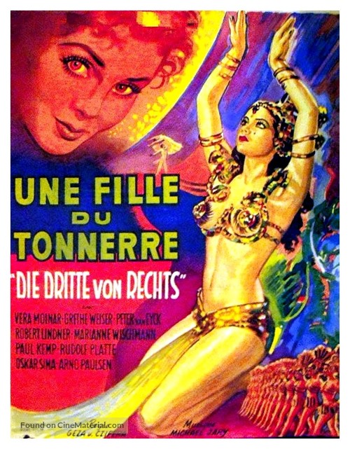 Dritte von rechts, Die - Belgian Movie Poster