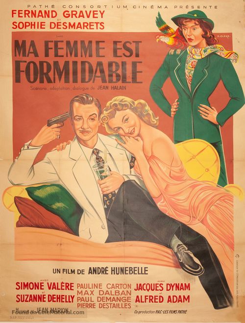 Ma femme est formidable - French Movie Poster