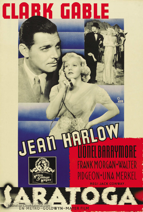 Saratoga - Swedish Movie Poster