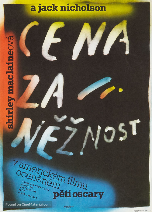 Terms of Endearment - Czech Movie Poster