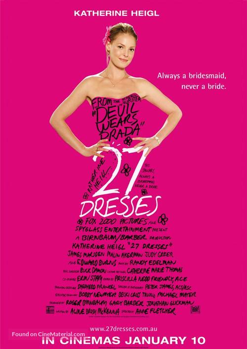 27 Dresses - Australian Movie Poster