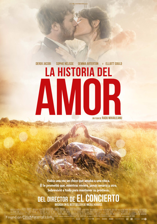 The History of Love - Spanish Movie Poster