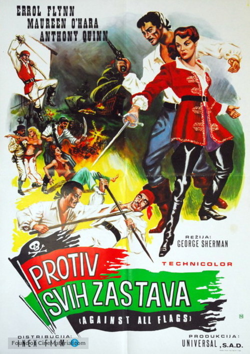 Against All Flags - Yugoslav Movie Poster