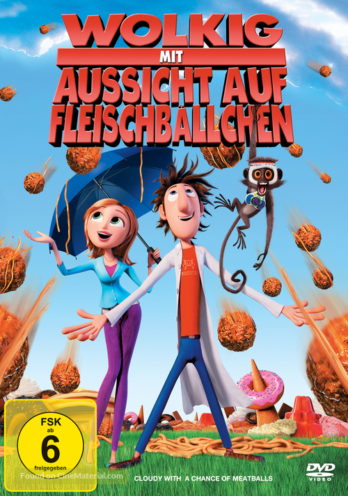 Cloudy with a Chance of Meatballs - German Movie Cover