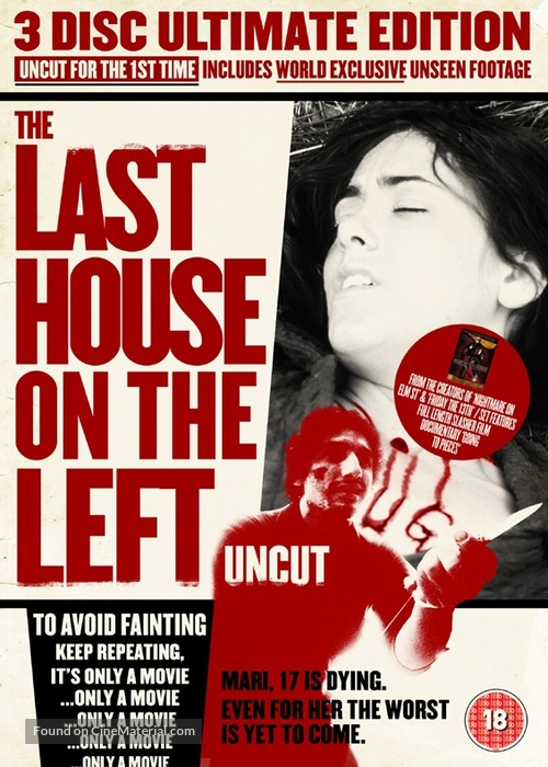 The Last House on the Left - British DVD movie cover