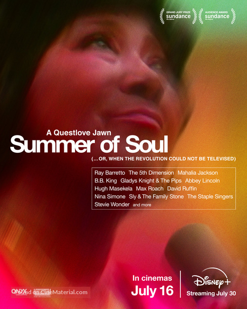 Summer of Soul (...Or, When the Revolution Could Not Be Televised) - British Movie Poster