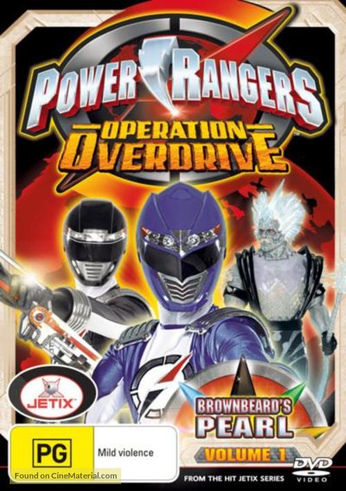 &quot;Power Rangers Operation Overdrive&quot; - Australian DVD movie cover