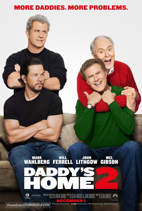 Daddy&#039;s Home 2 - Indian Movie Poster