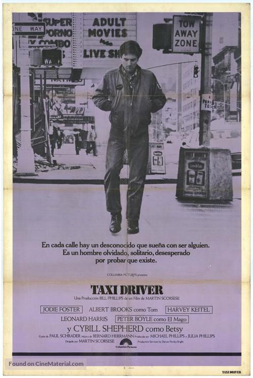 Taxi Driver - Spanish Movie Poster