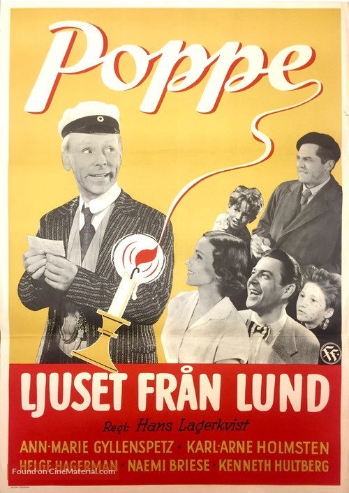 Ljuset fr&aring;n Lund - Swedish Movie Poster