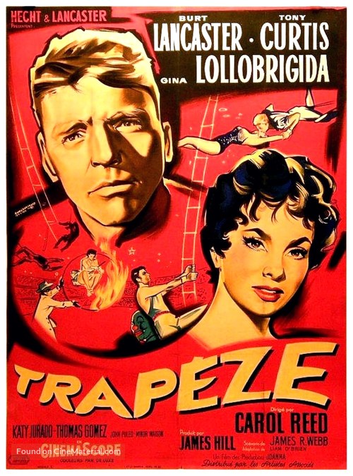 Trapeze - French Movie Poster