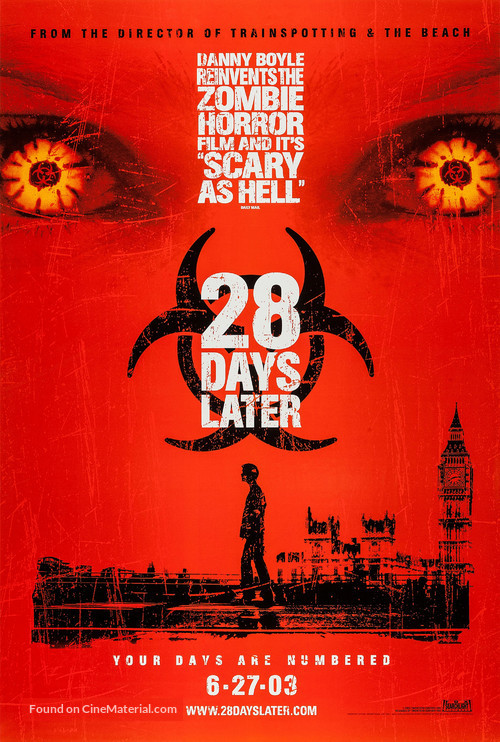 28 Days Later... - Advance movie poster