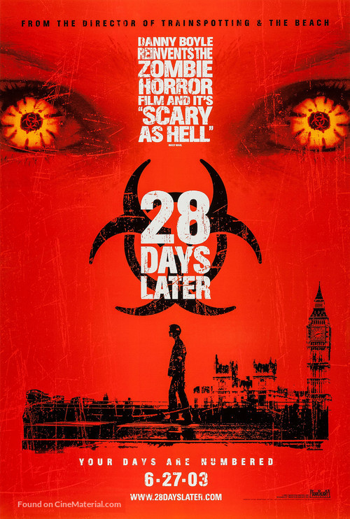 28 Days Later... - Advance movie poster