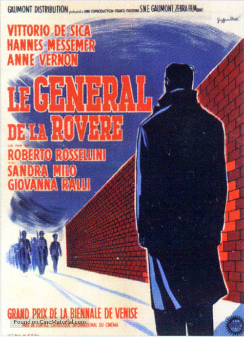 Il generale della Rovere - French Movie Poster
