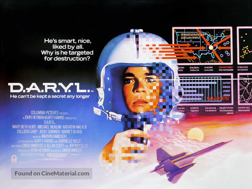 D.A.R.Y.L. - British Movie Poster