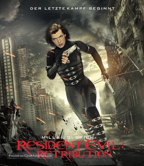 Resident Evil: Retribution - German Blu-Ray movie cover