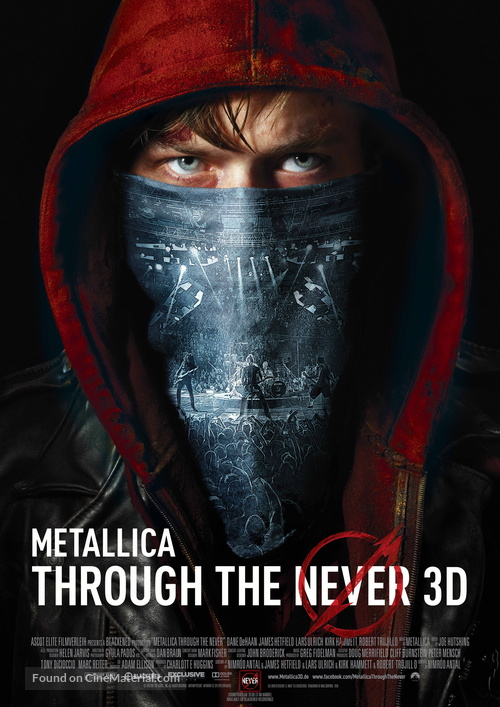 Metallica Through the Never - German Movie Poster