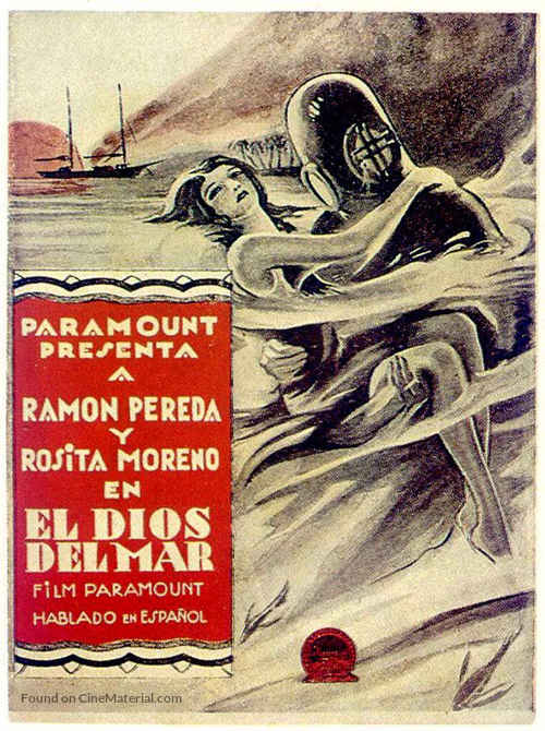 El Dios del mar - Spanish Movie Poster