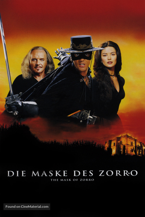 The Mask Of Zorro - German DVD movie cover
