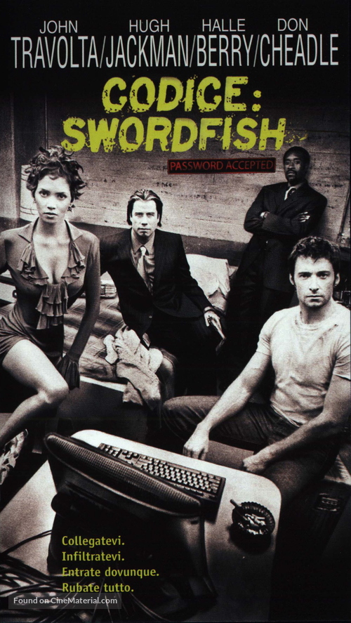 Swordfish - Italian VHS movie cover