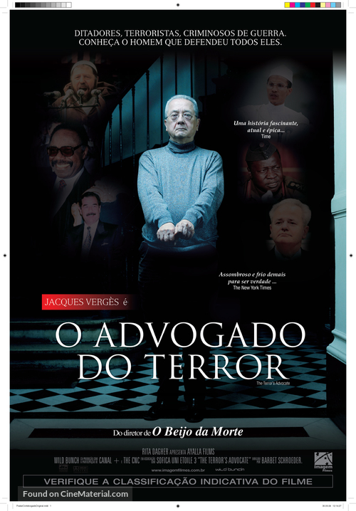 L&#039;avocat de la terreur - Brazilian Movie Poster