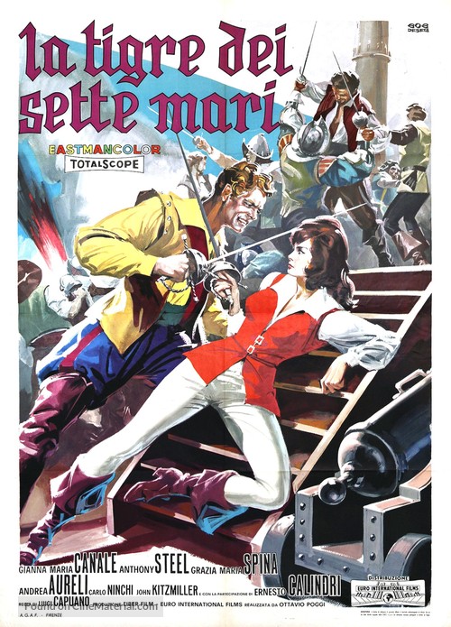 La tigre dei sette mari - Italian Movie Poster