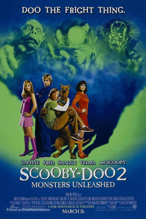 Scooby Doo 2: Monsters Unleashed - Advance movie poster